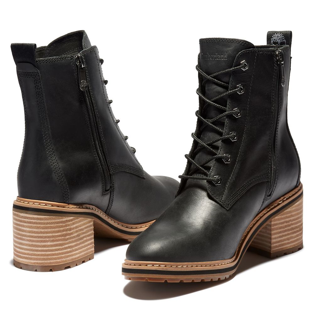 Botins Feminino - Timberland Sienna Altas Impermeavel - OHXTM0463 - Pretas